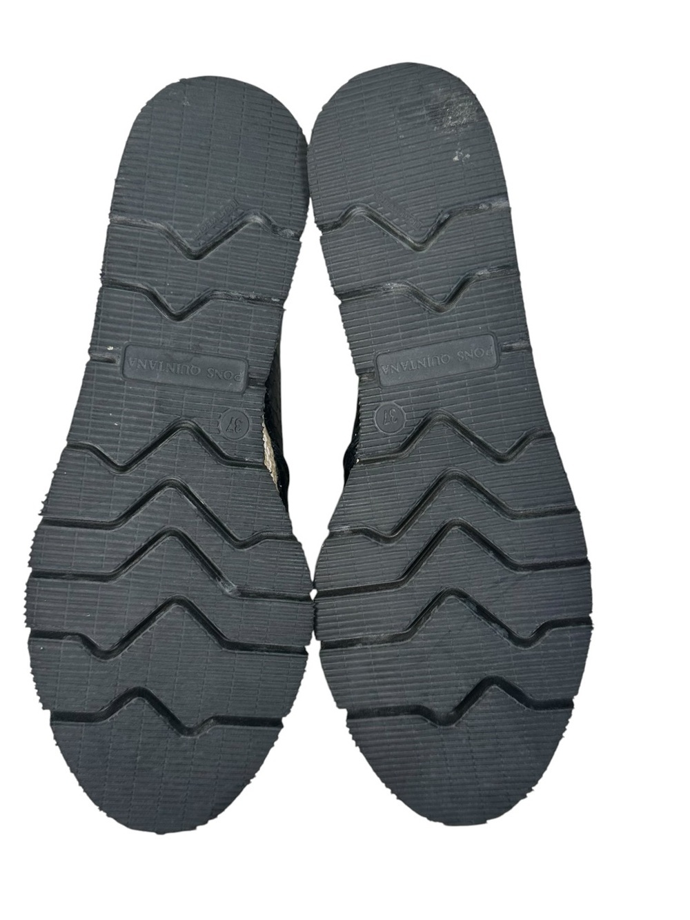 Pons Quintana 6006 Lyon Platform Loafers Pewter Blue Metallic Woven Wmns Size 37 - Picture 11 of 12